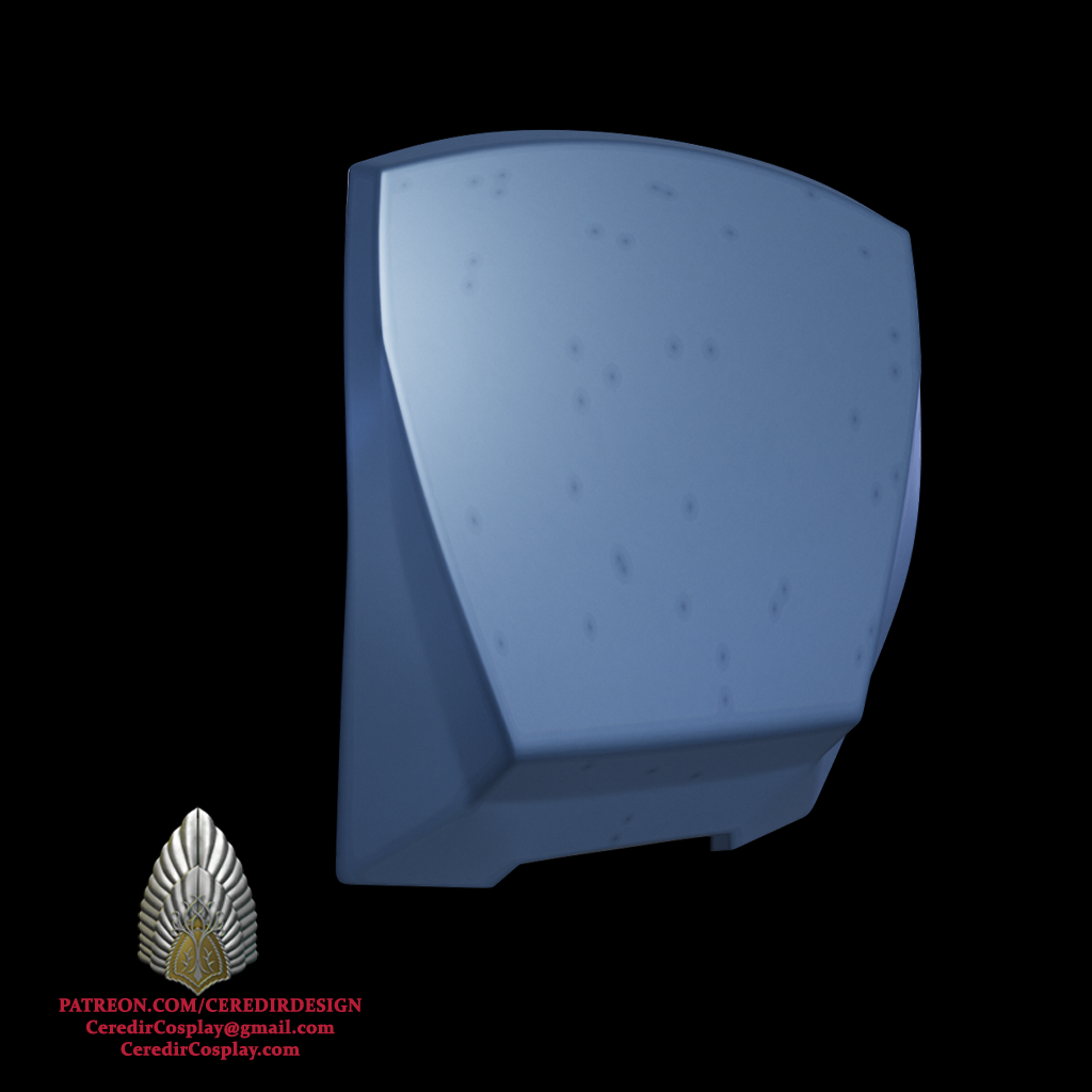 Mandalorian Back Plate with Magnet Mounted Beskad 3d digital download