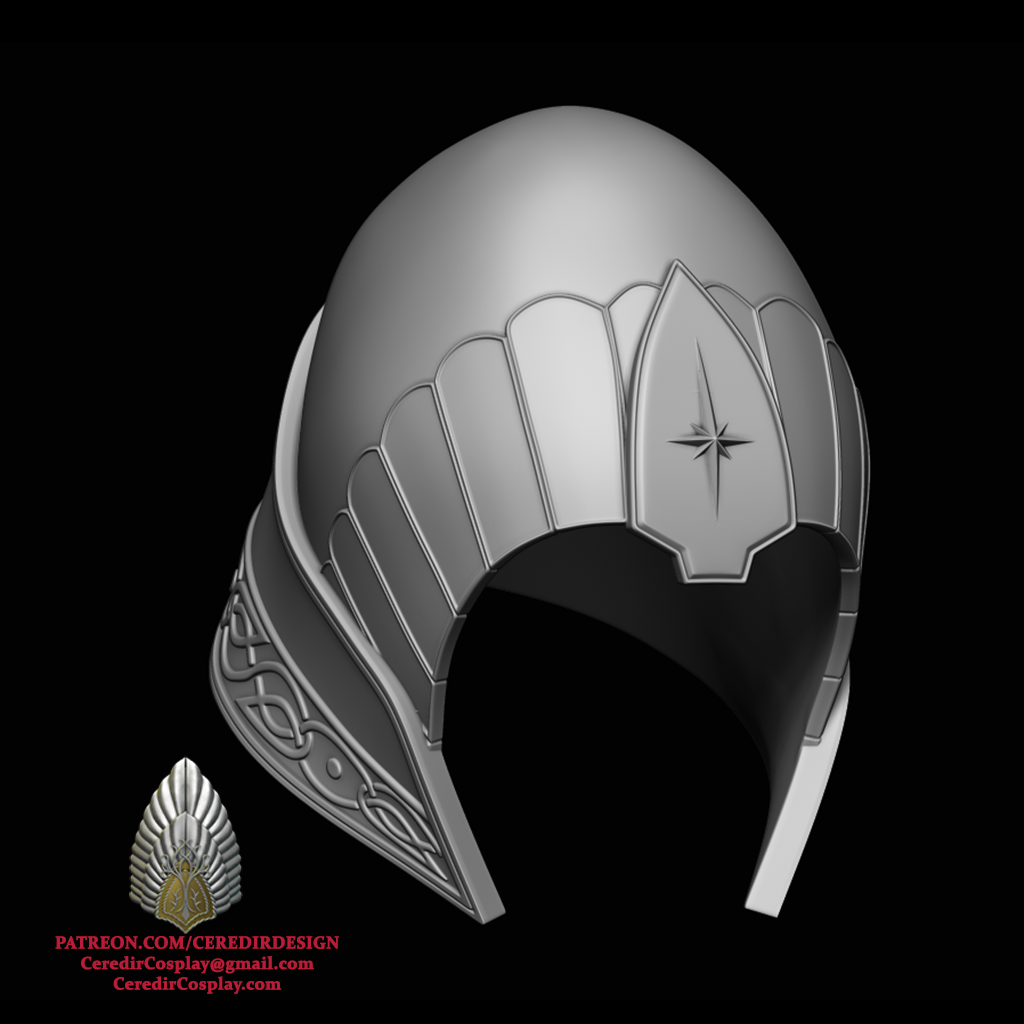 Eradan Ranger Helmet lord of the rings 3D DIGITAL DOWNLOAD