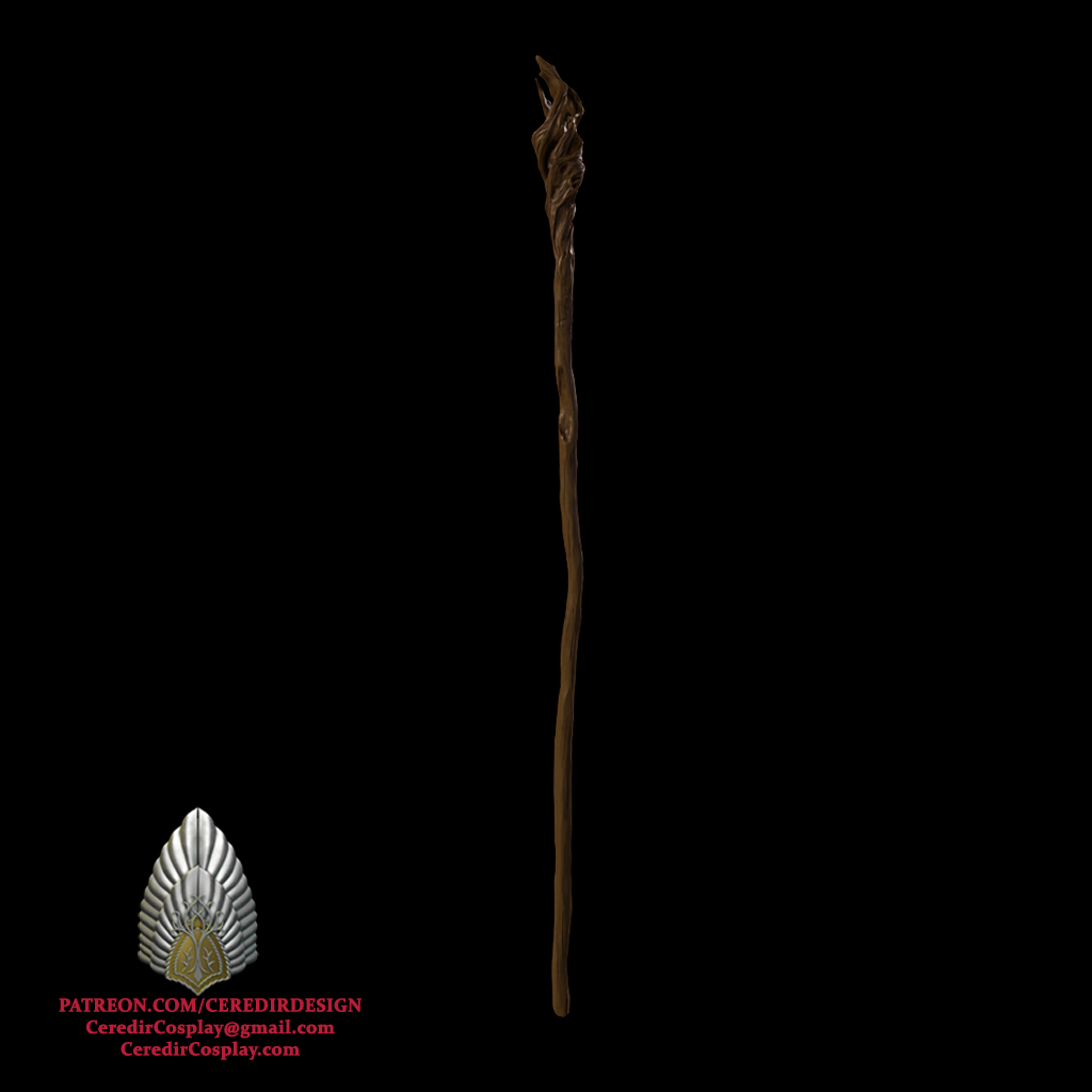 Gandalf Staff from the Hobbit 3d digital download