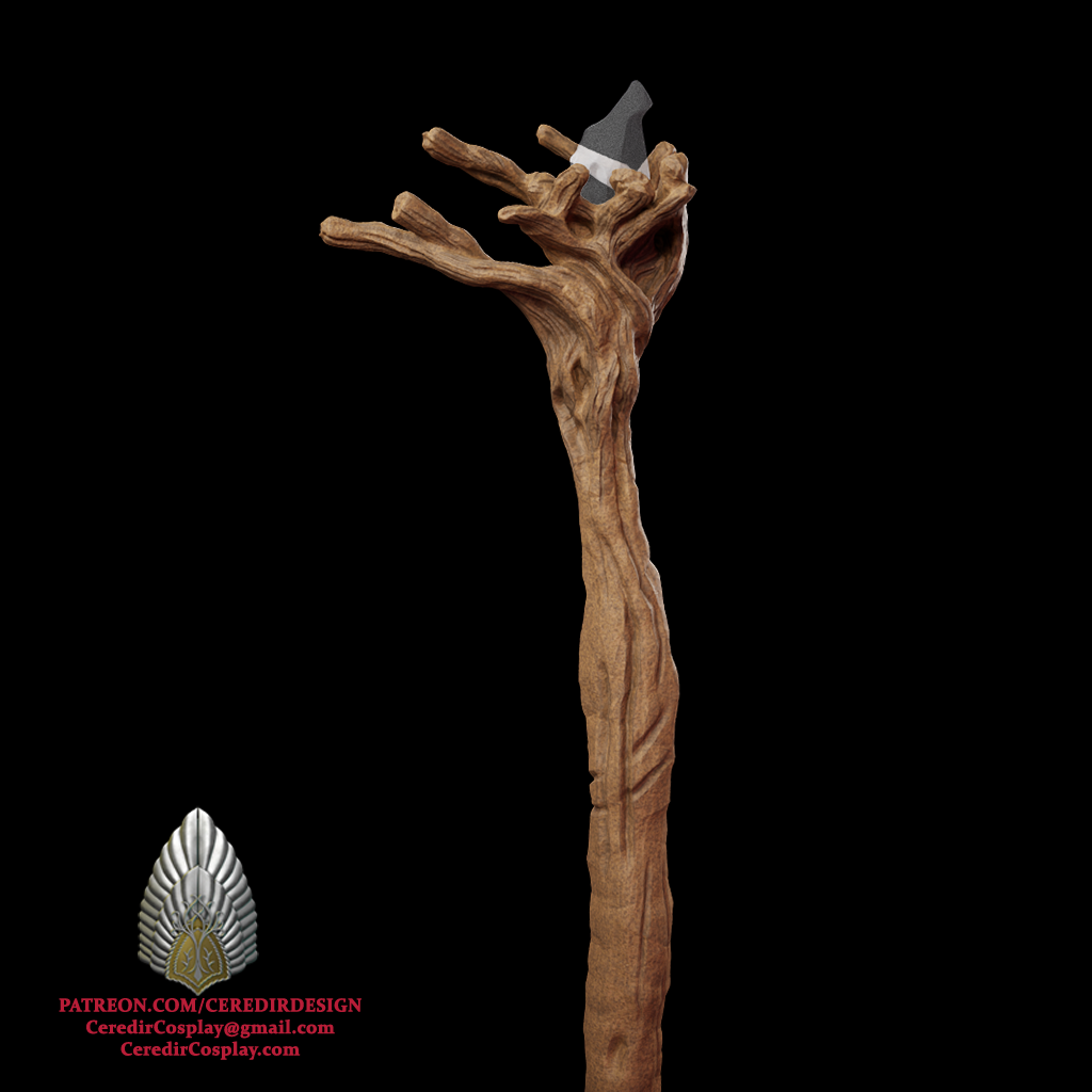 Gandalf Fellowship Staff lord of the rings 3d digital download