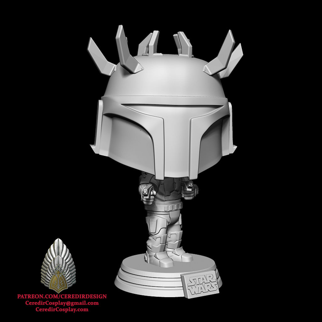 Star Wars Mauldalorian Super Commando Mandalorian Pop 3d digital dl