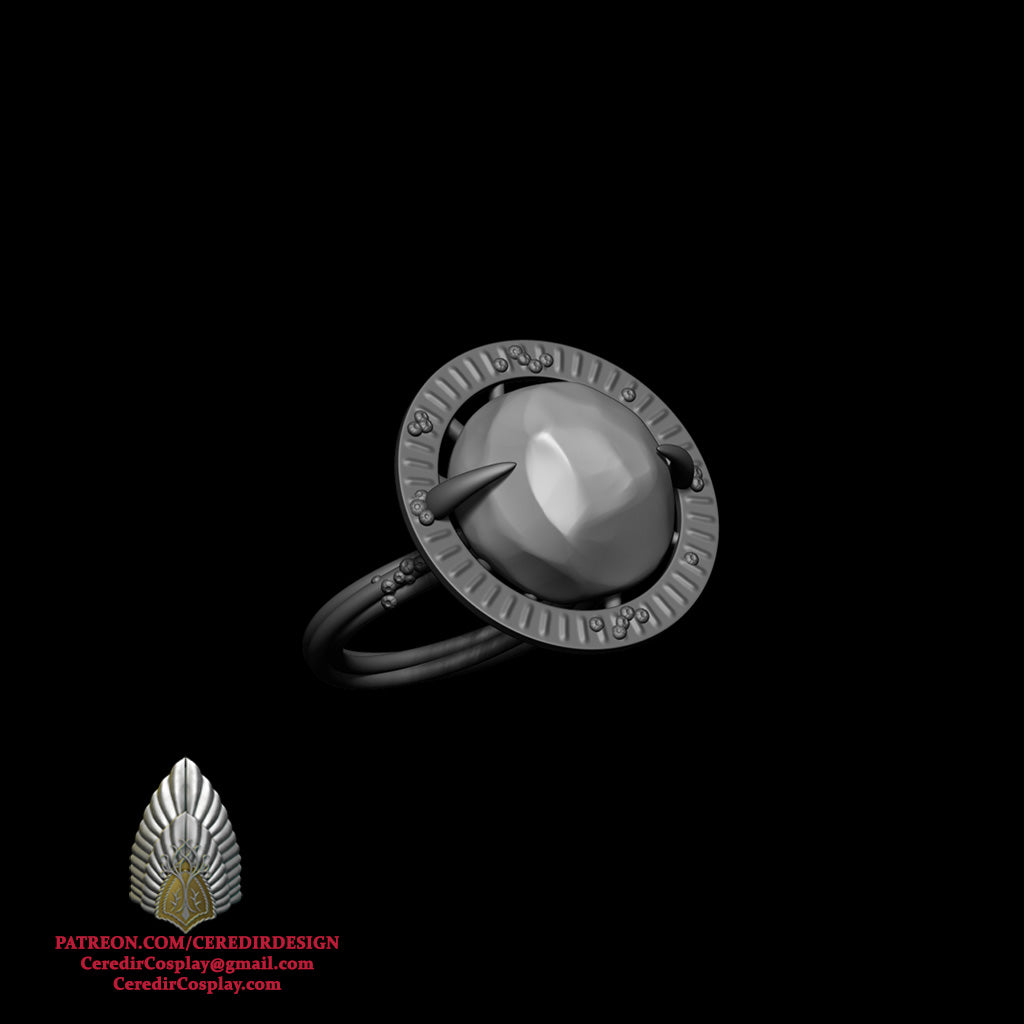 Elvish Rings Nenya lord of the rings 3D DIGITAL DOWNLOAD