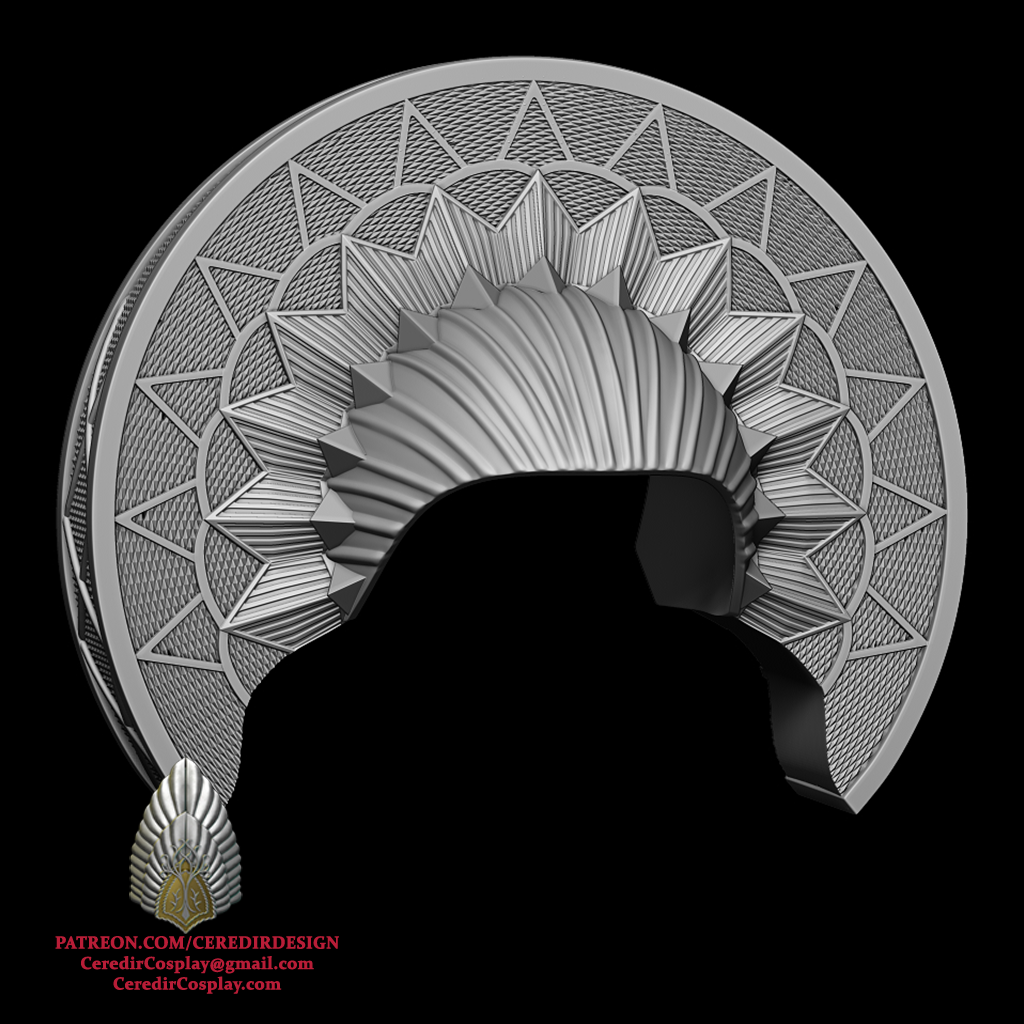 Padme Amidala Refugee Head piece Star Wars 3D DIGITAL DL