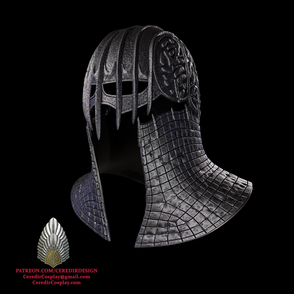 Ring wraith Nazgul Rhun Helmet lord of the rings 3D DIGITAL