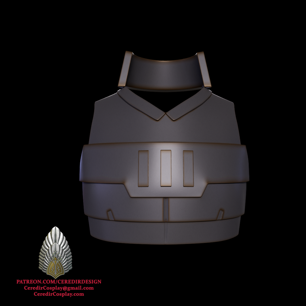 Mandalore the Ultimate Chest Plate Star Wars 3d digital dl