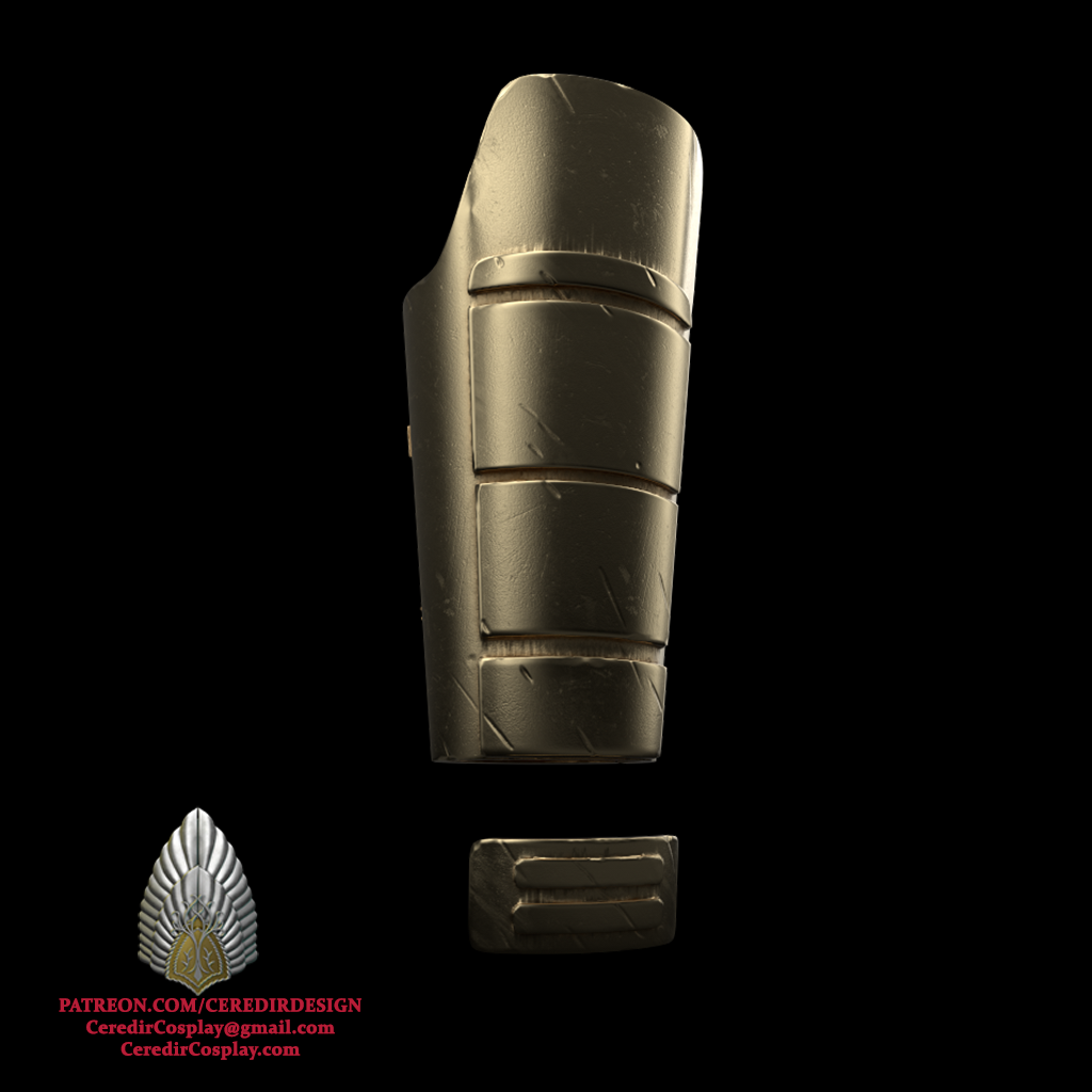 Mandalore the Ultimate forearm star wars 3D digital dl