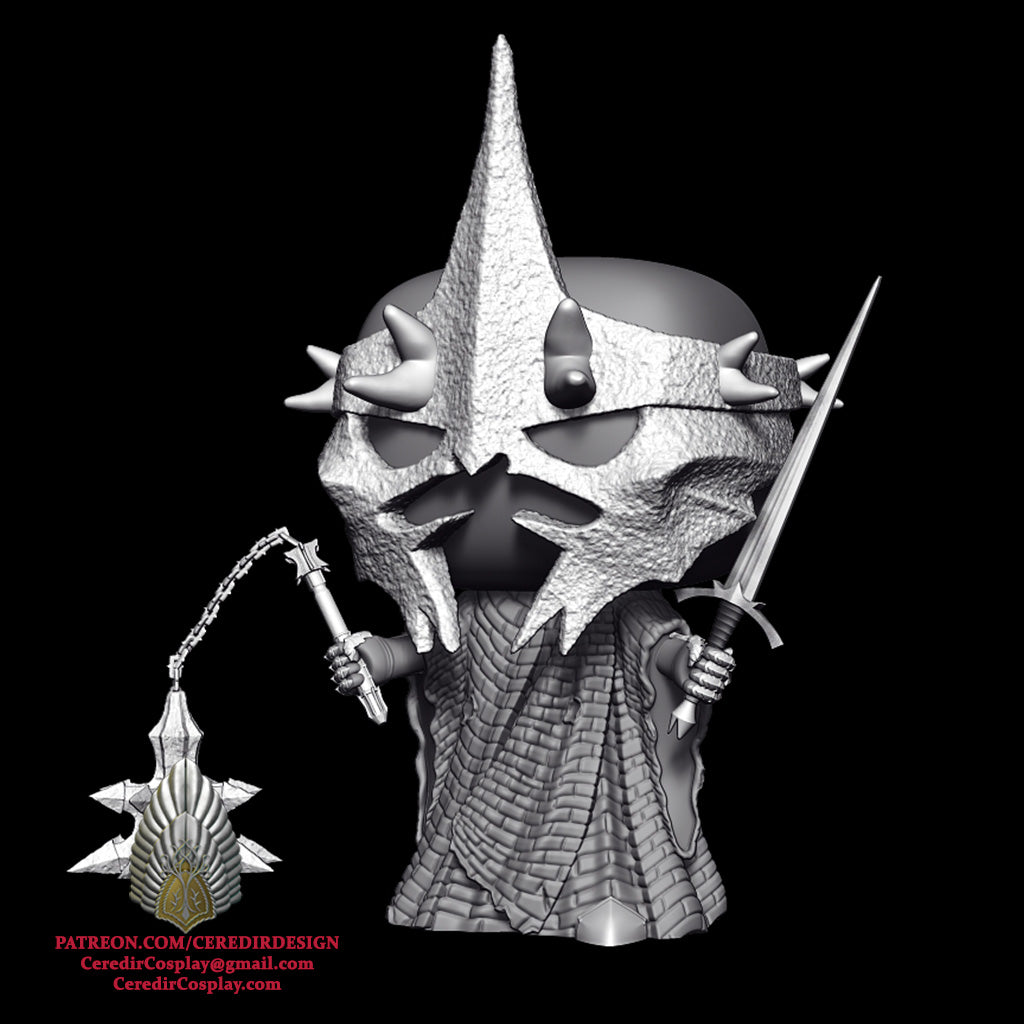 Witch King Funko inspired lord of the rings 3D DIGITAL DL