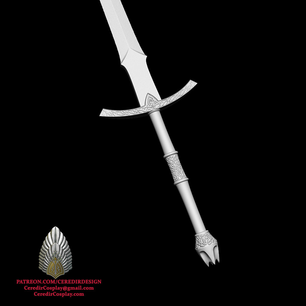 Witch King Sword lord of the rings 3D DIGITAL DOWNLOAD