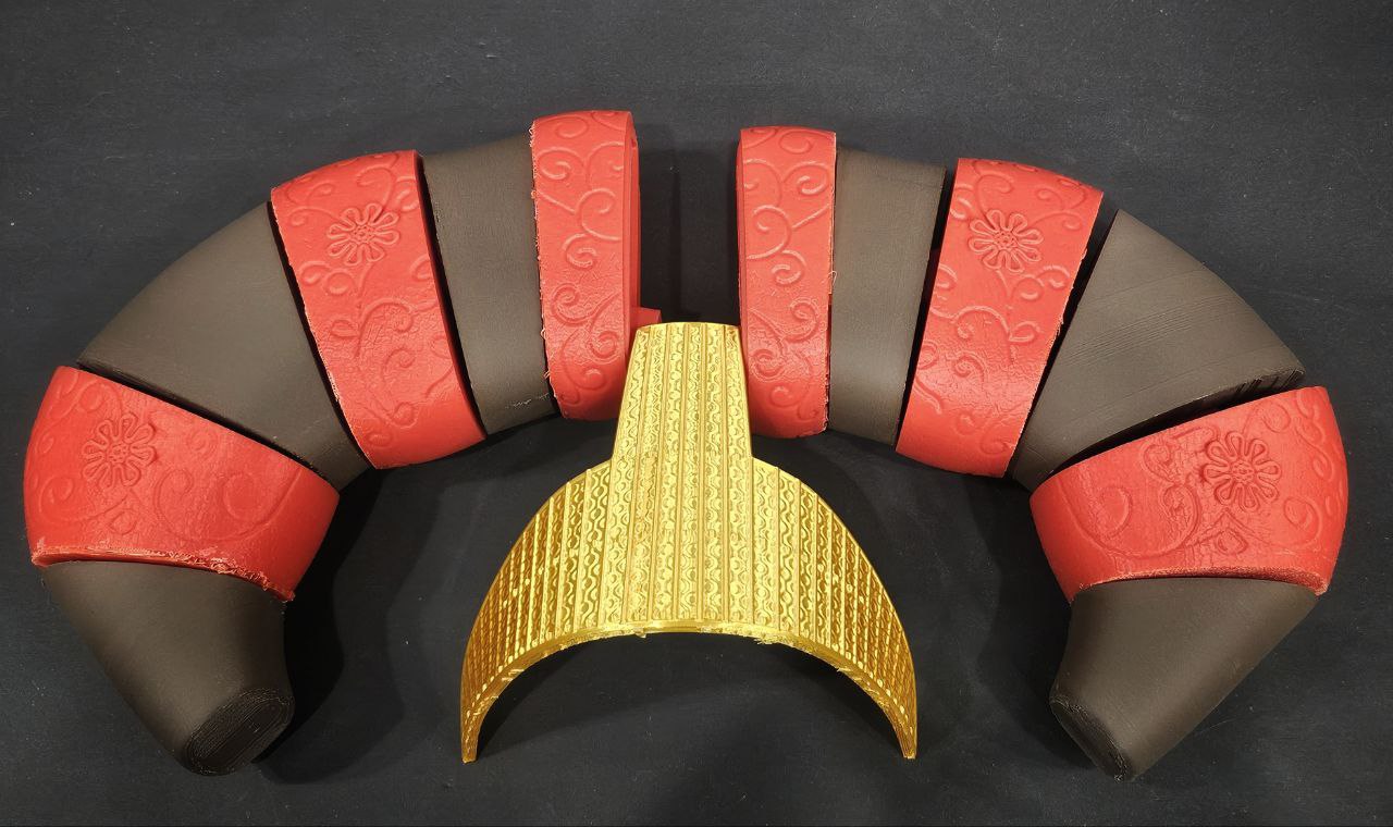 Queen Amidala Battle Crown 3d printed