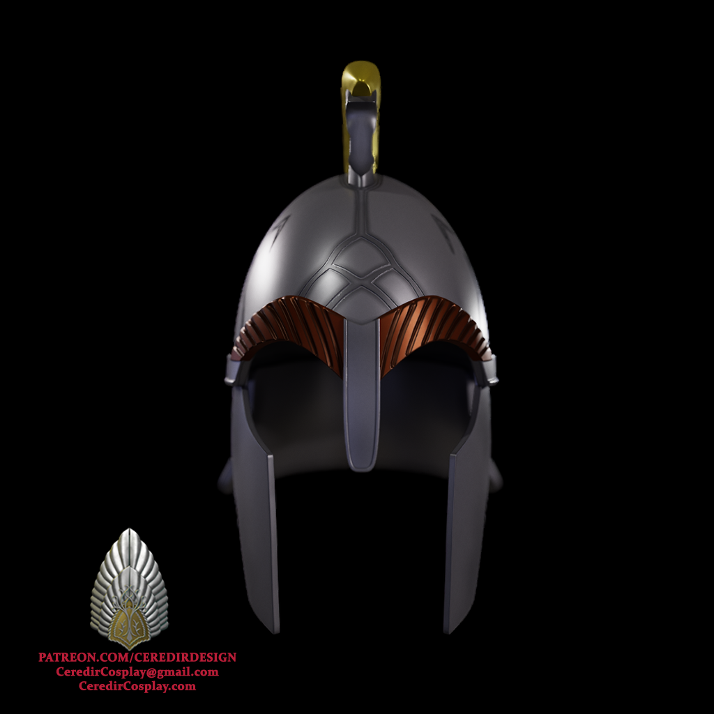 Haleth Rohan Helmet lord of the rings 3d digital download