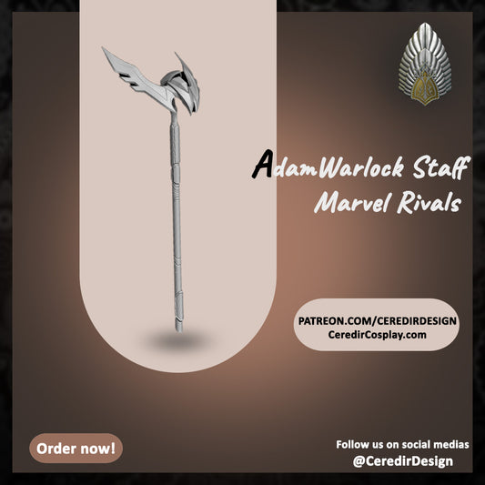 Marvel Rivals Adam Warlock Staff 3D DIGITAL DOWNLOAD