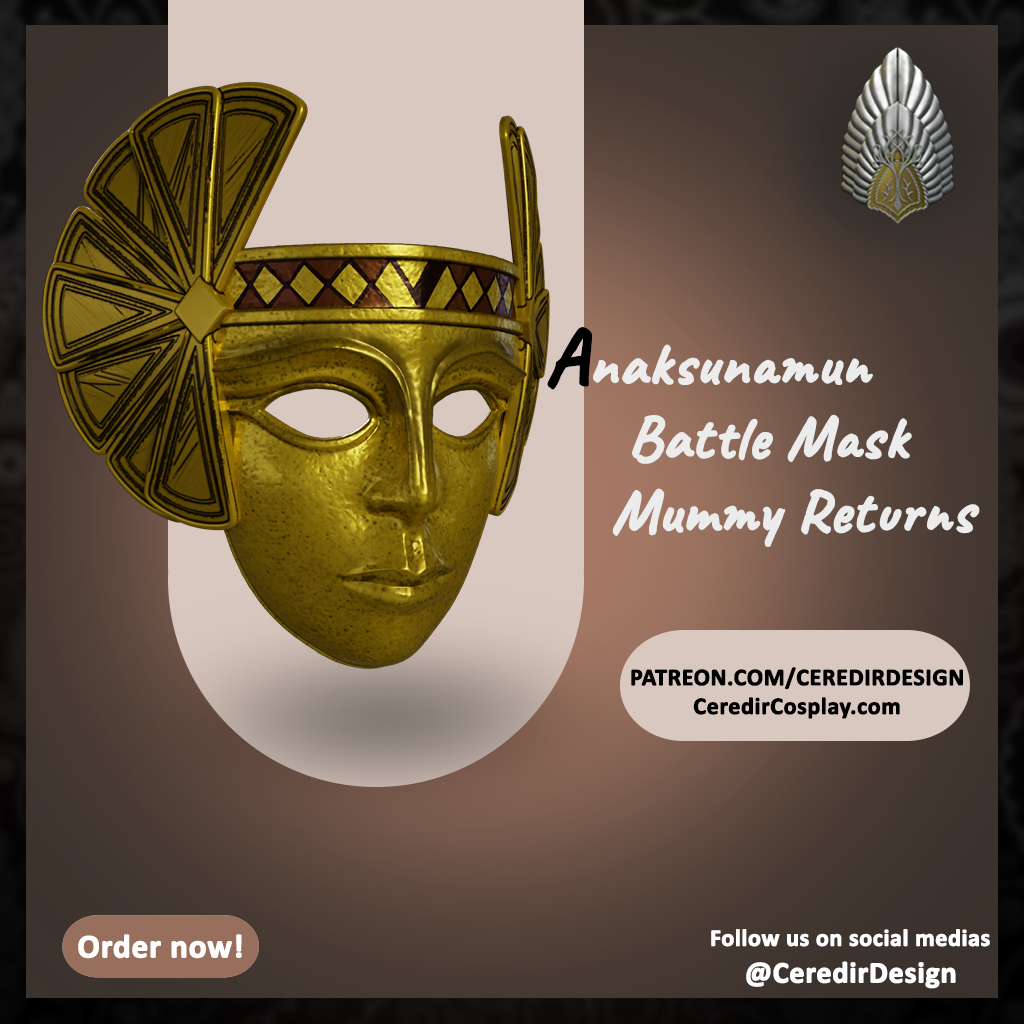 Anck Su Namun Battle MAsk 3d digital download