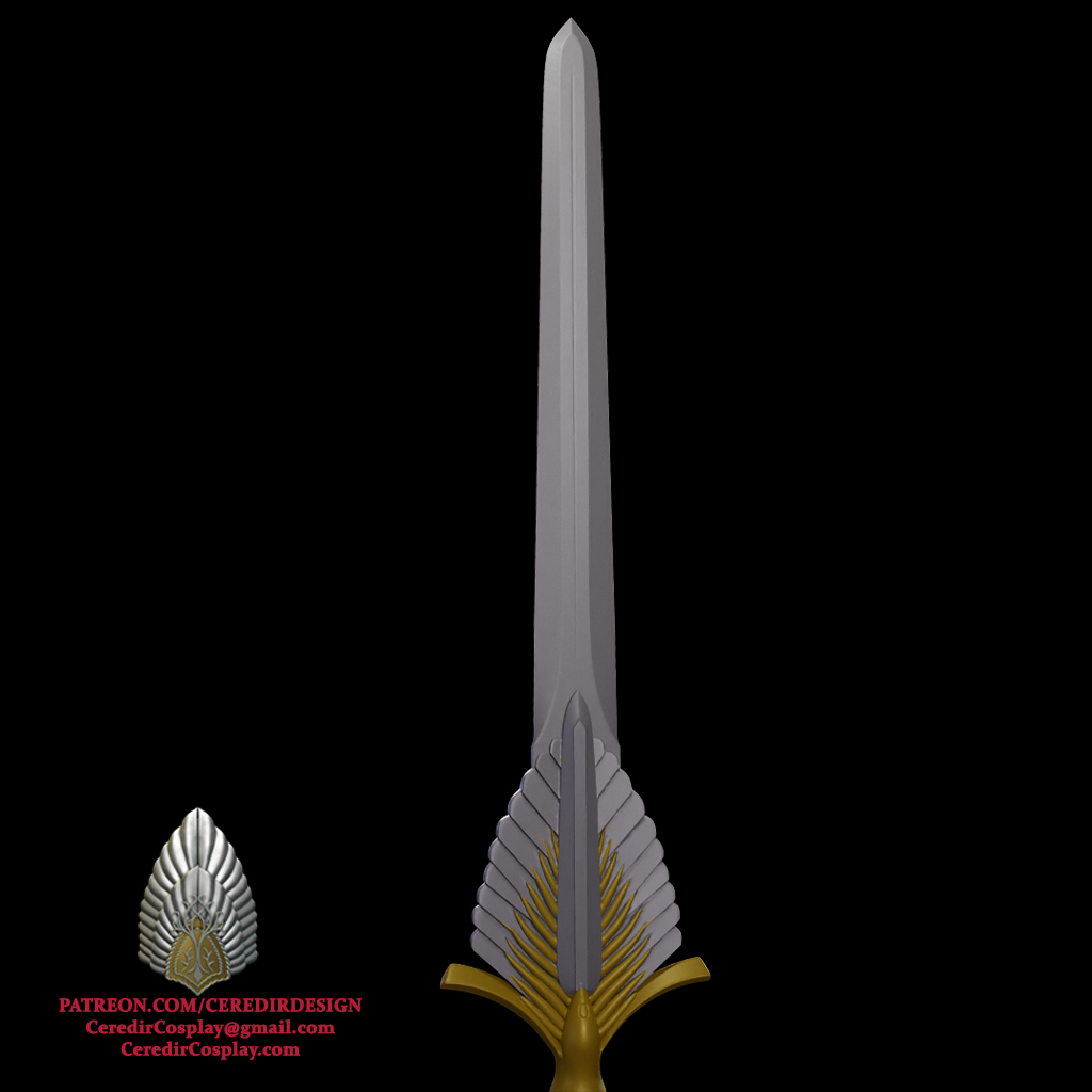 Angmir Sword lord of the rings 3D DIGITAL DOWNLOAD