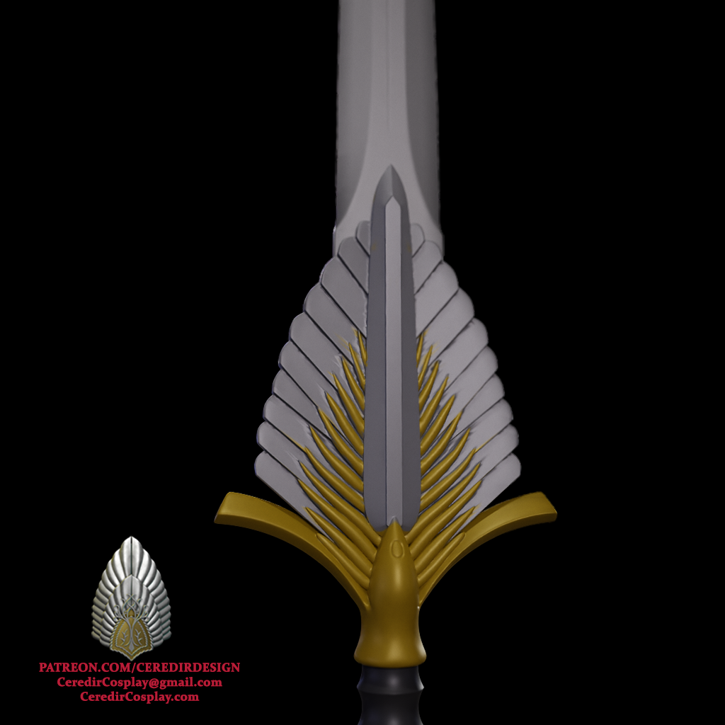 Angmir Sword lord of the rings 3D DIGITAL DOWNLOAD