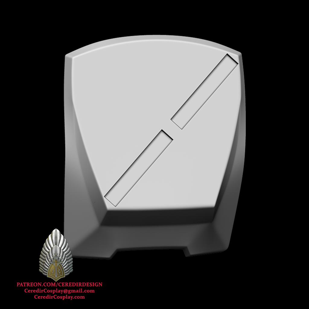 Mandalorian Back Plate with Magnet Mounted Beskad 3d digital download