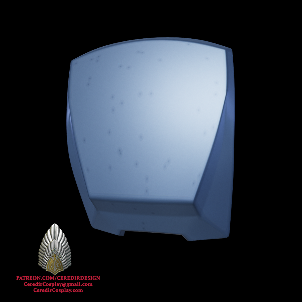 Mandalorian Back Plate with Magnet Mounted Beskad 3d digital download