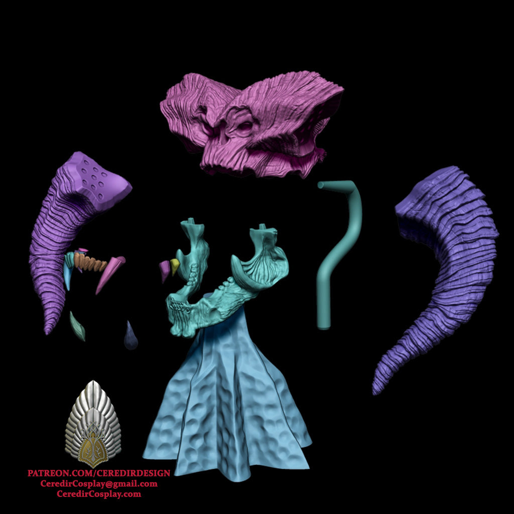 Balrog Skull lord of the rings 3D DIGITAL DOWNLOAD