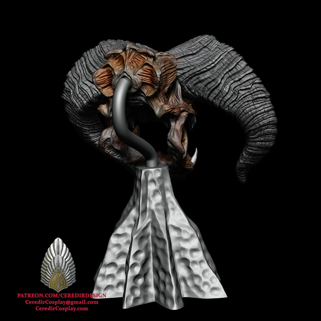 Balrog Skull lord of the rings 3D DIGITAL DOWNLOAD