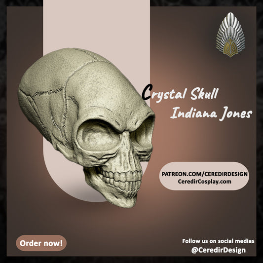 Indiana Jones Crystal Skull 3D DIGITAL DOWNLOAD