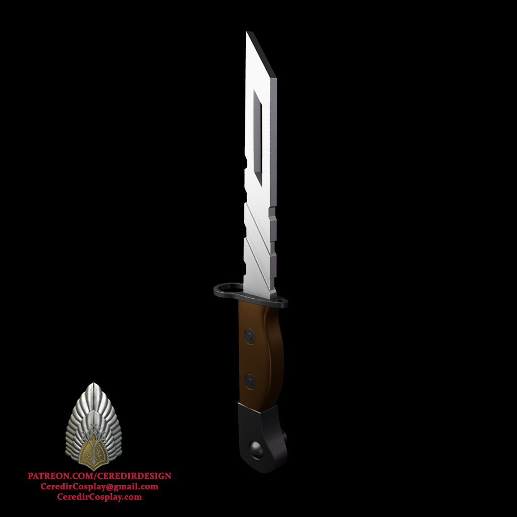 Mandalorian Vibro Knife Star Wars 3d digital DL
