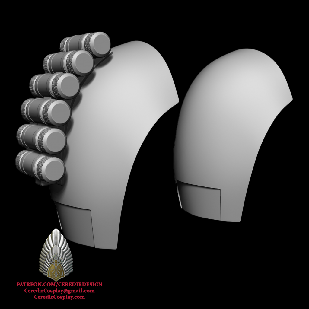 Mandalorian Shoulder Armour  Star Wars  3D DIGITAL DOWNLOAD