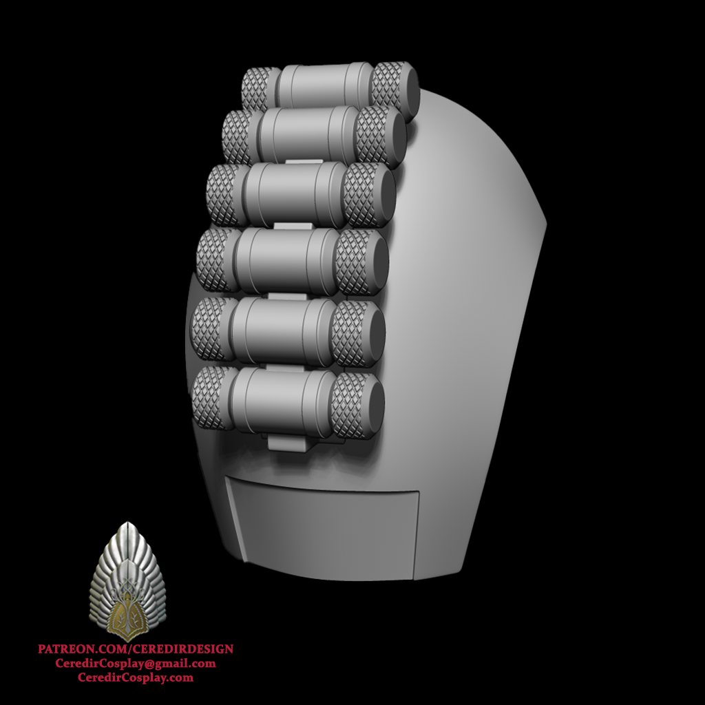 Mandalorian Shoulder Armour  Star Wars  3D DIGITAL DOWNLOAD