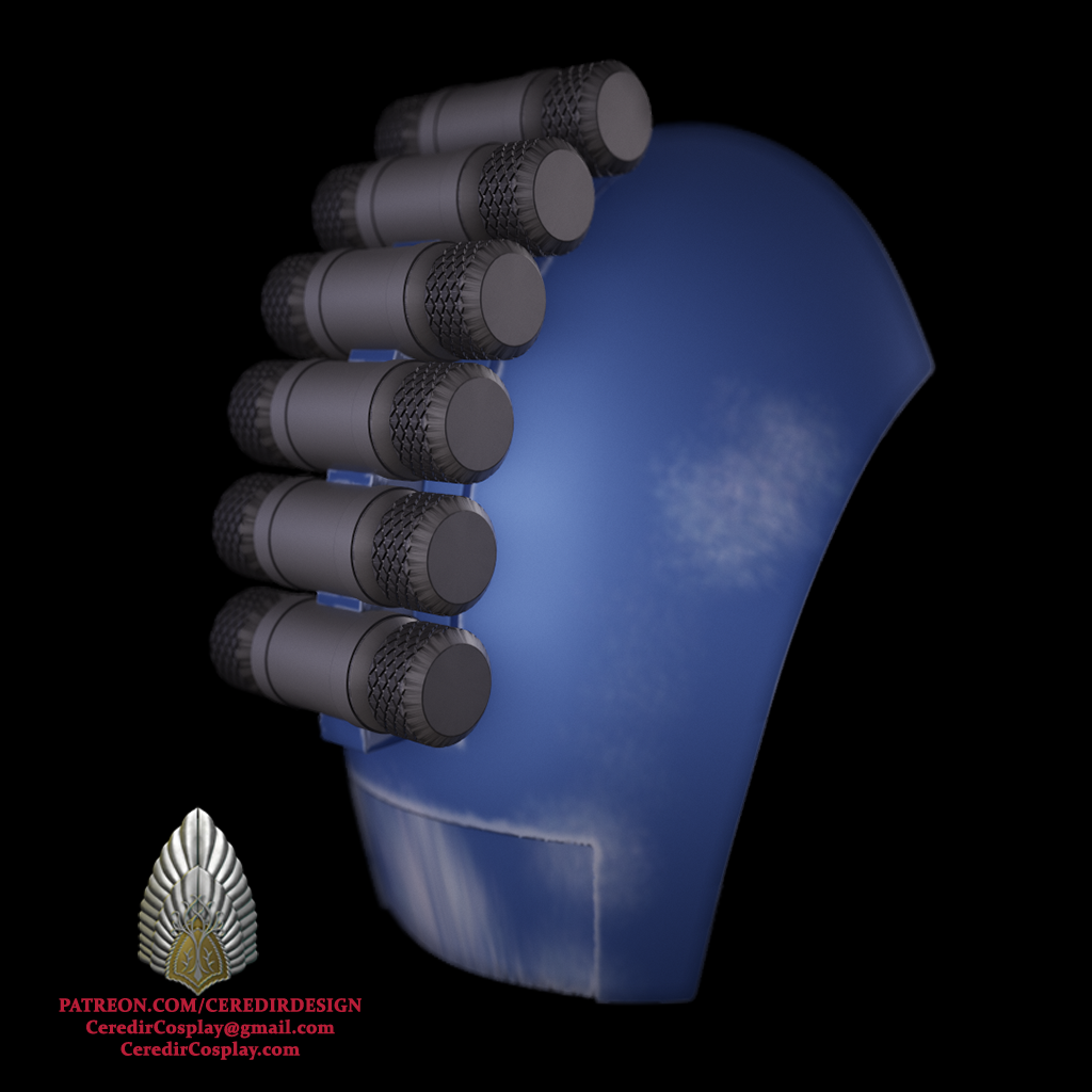 Mandalorian Shoulder Armour  Star Wars  3D DIGITAL DOWNLOAD