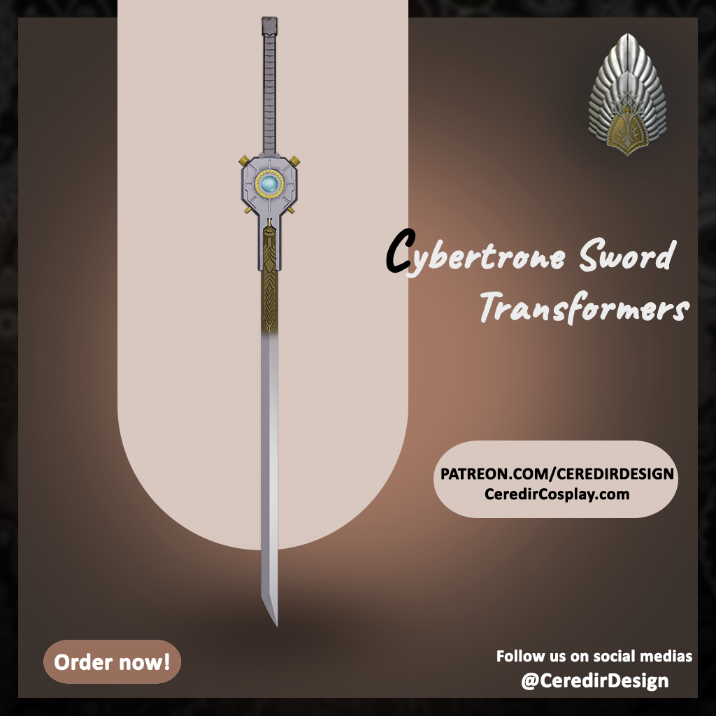 Transformers Cybertron Sword  3D Digital download