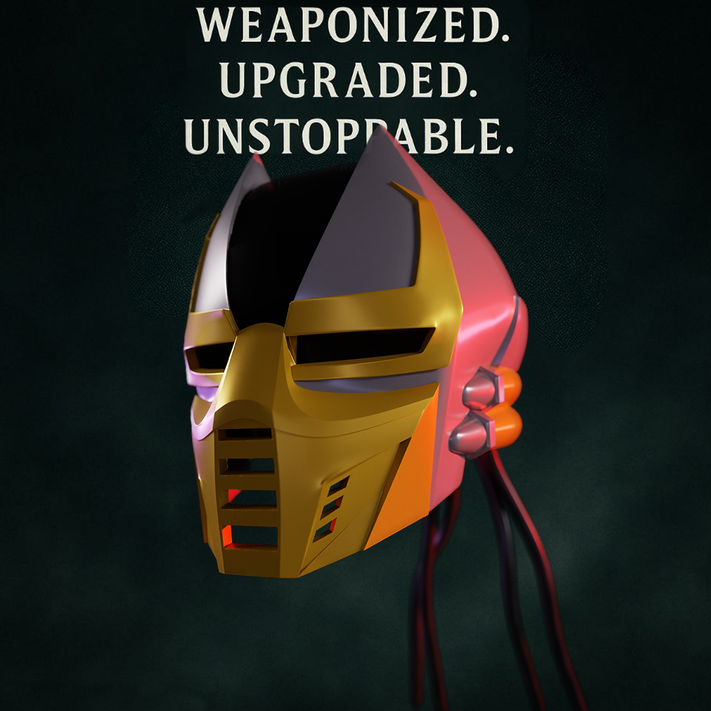 Cyrax helmet Mortal Kombat 3D DIGITAL DOWNLOAD