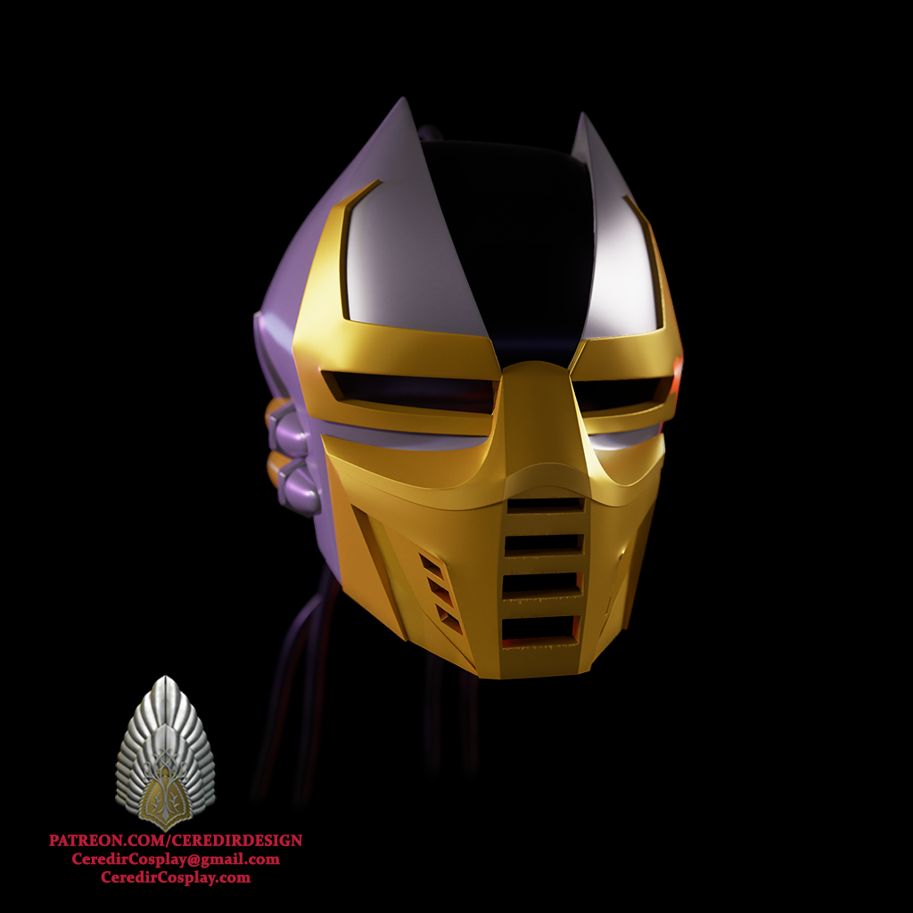 Cyrax helmet Mortal Kombat 3D DIGITAL DOWNLOAD