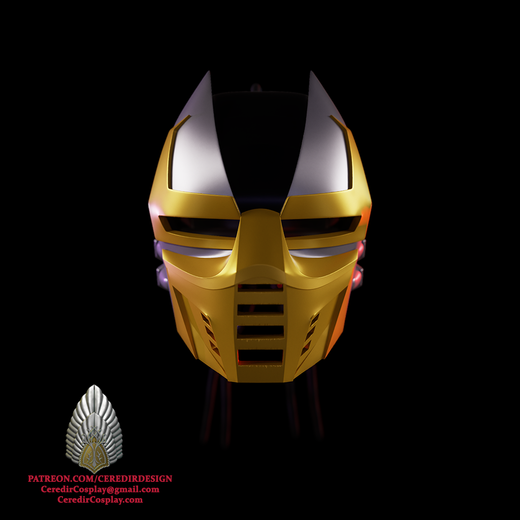 Cyrax helmet Mortal Kombat 3D DIGITAL DOWNLOAD