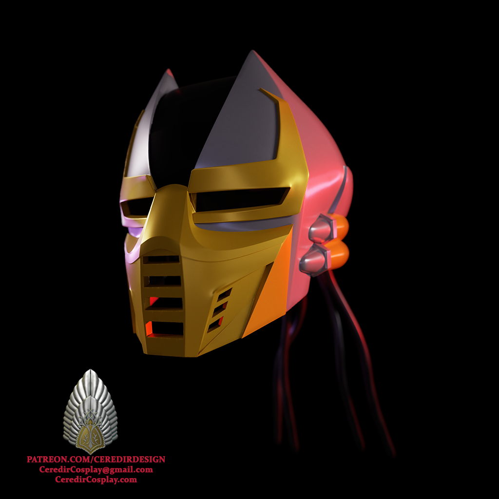 Cyrax helmet Mortal Kombat 3D DIGITAL DOWNLOAD