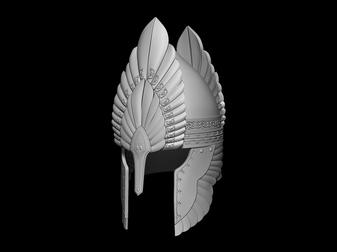 Elendil Helmet lord of the rings 3D DIGITAL DOWNLOAD