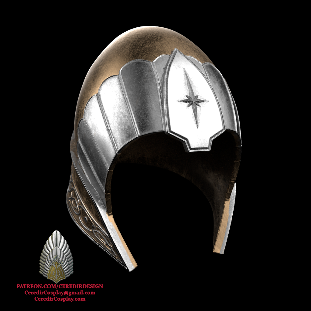 Eradan Ranger Helmet lord of the rings 3D DIGITAL DOWNLOAD