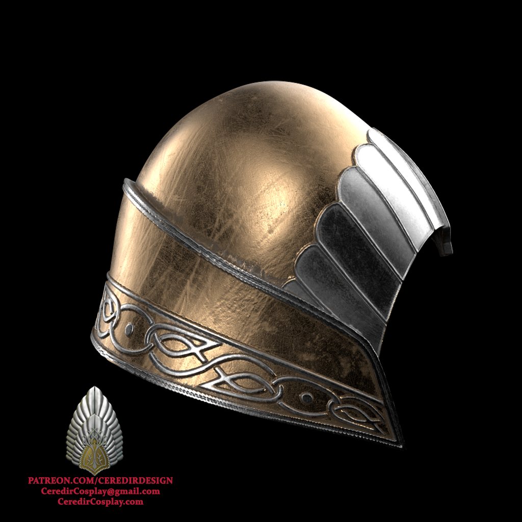 Eradan Ranger Helmet lord of the rings 3D DIGITAL DOWNLOAD