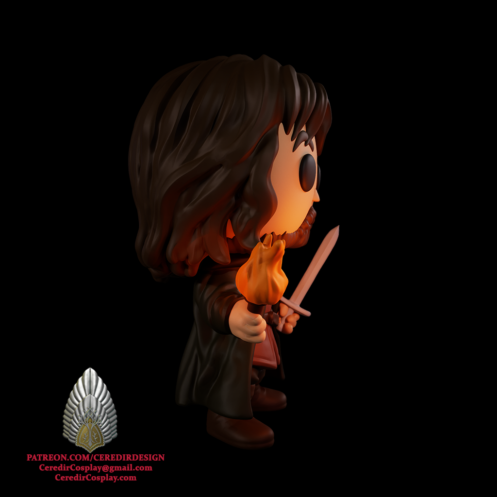 Aragorn Ranger Funko lord of the rings 3D DIGITAL DOWNLOAD