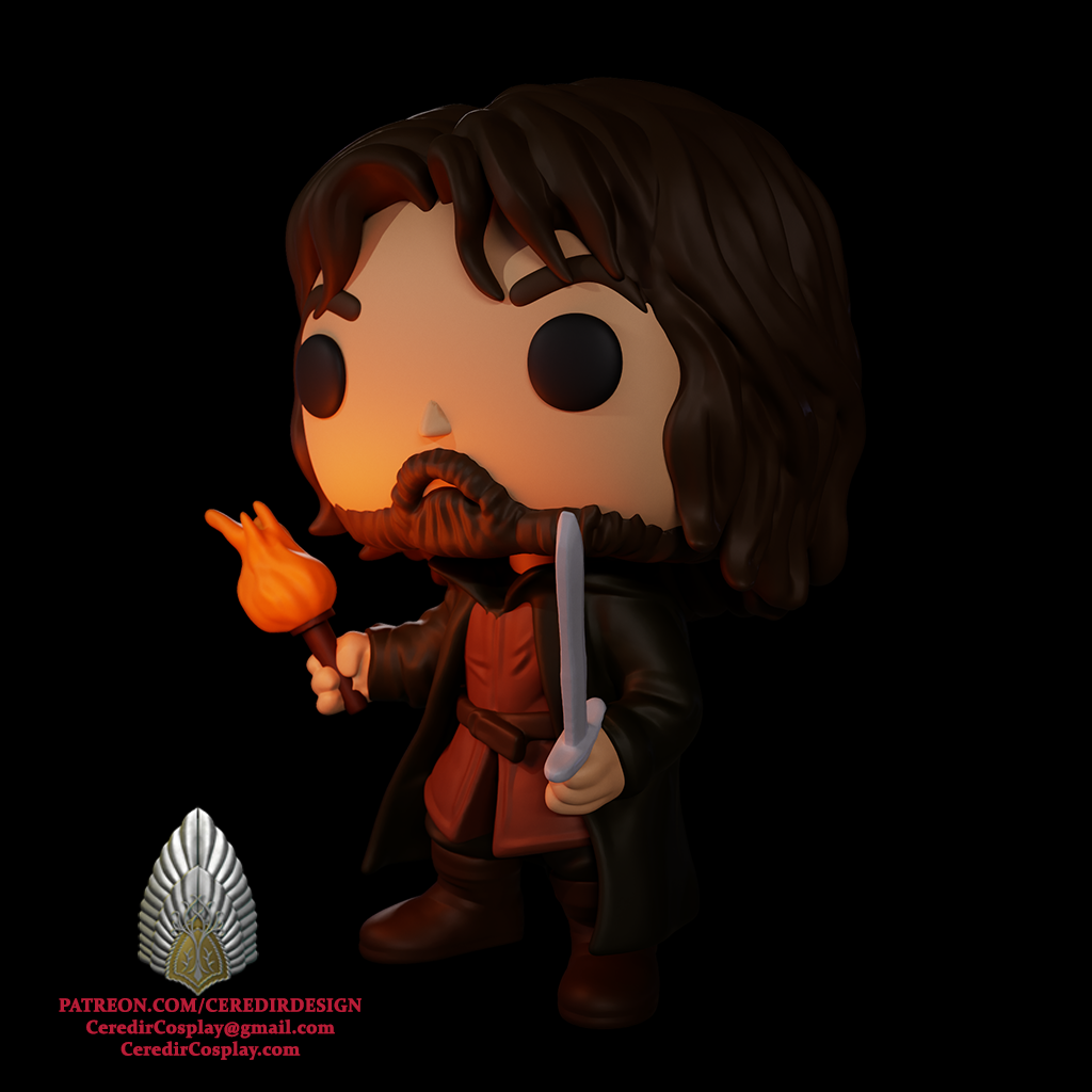 Aragorn Ranger Funko lord of the rings 3D DIGITAL DOWNLOAD