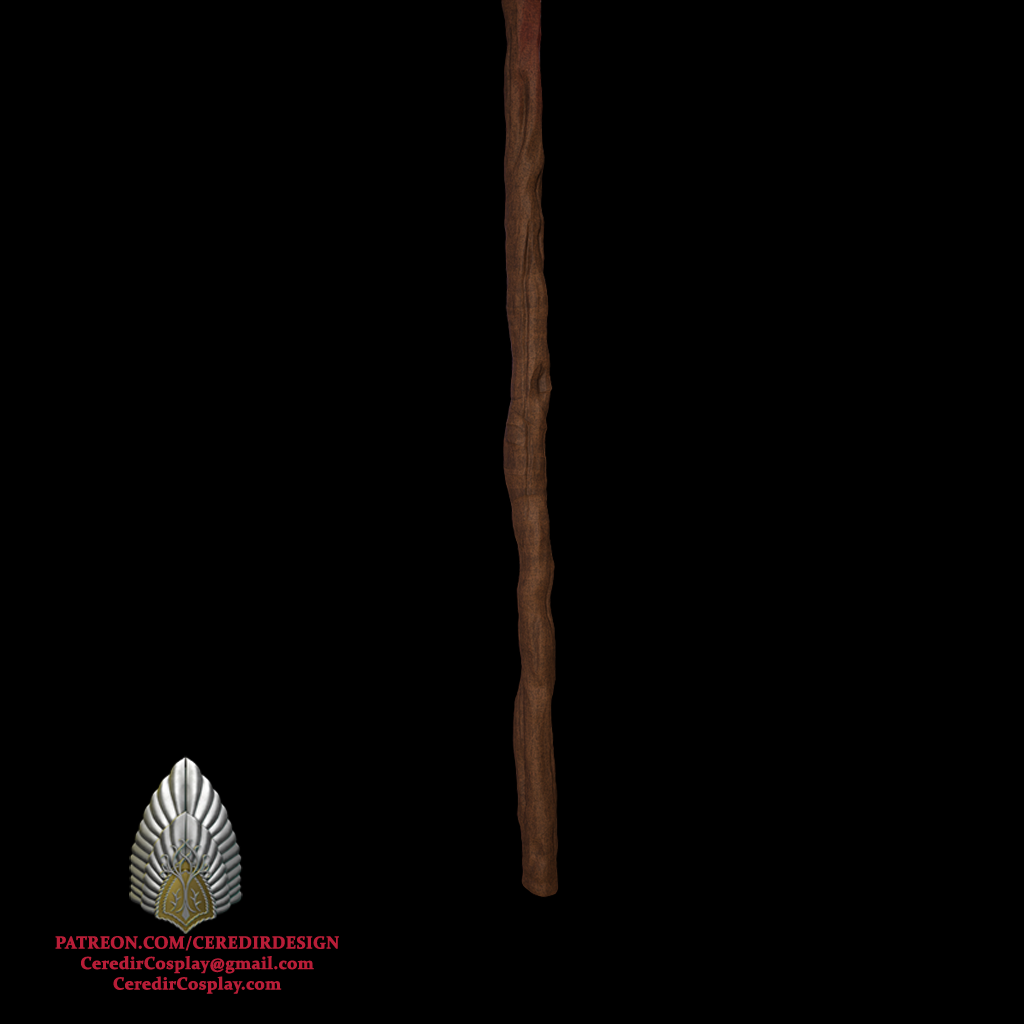 Gandalf Fellowship Staff lord of the rings 3d digital download