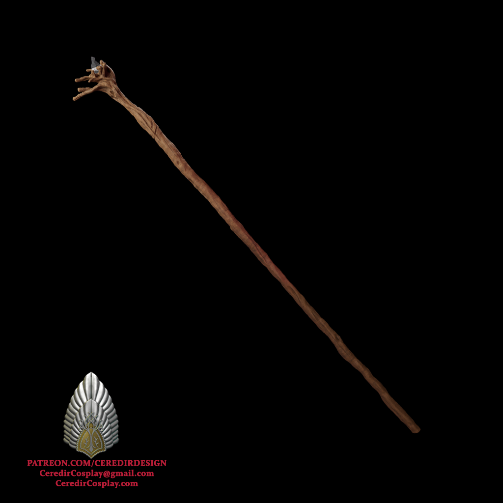 Gandalf Fellowship Staff lord of the rings 3d digital download