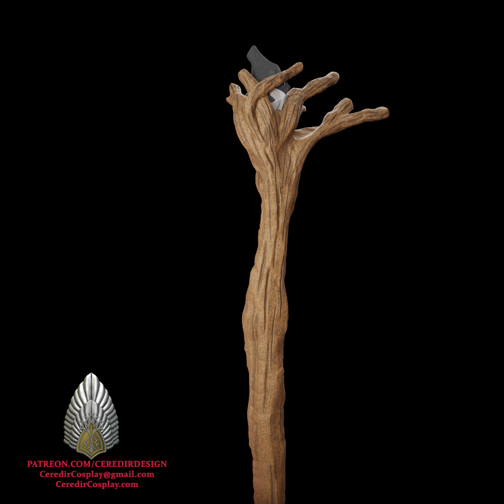 Gandalf Fellowship Staff lord of the rings 3d digital download