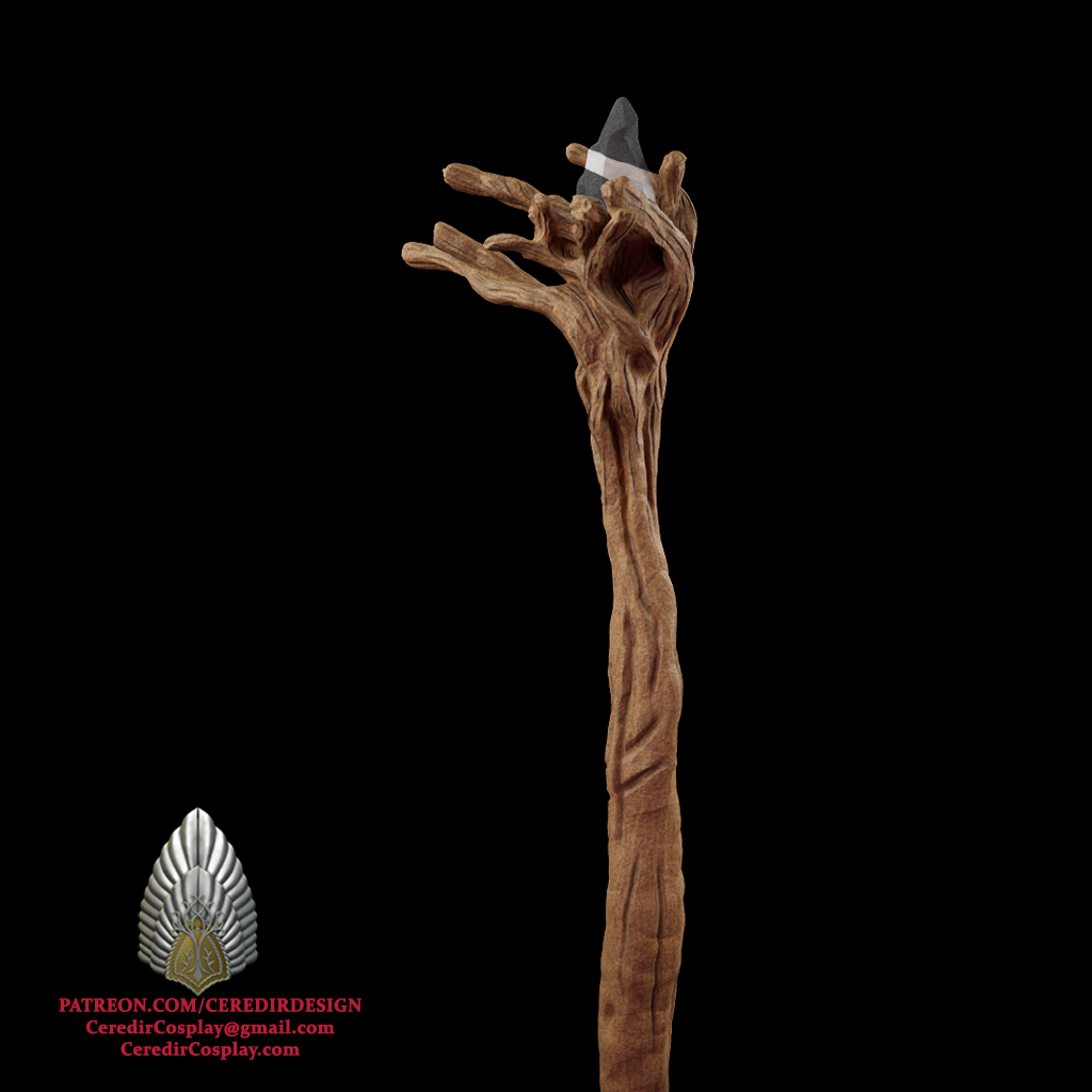 Gandalf Fellowship Staff lord of the rings 3d digital download