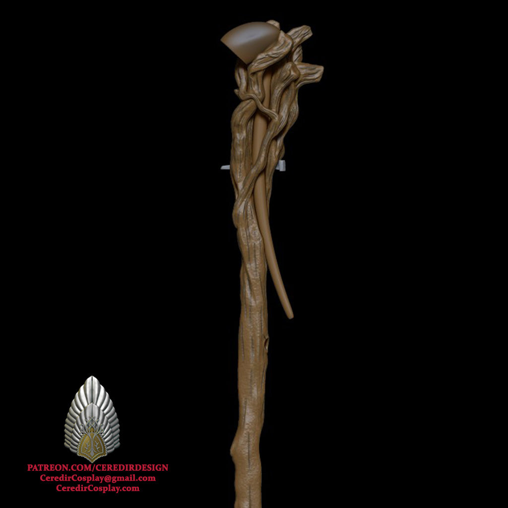 Gandalf the Grey Staff lord of the rings 3D DIGITAL DOWNLOAD