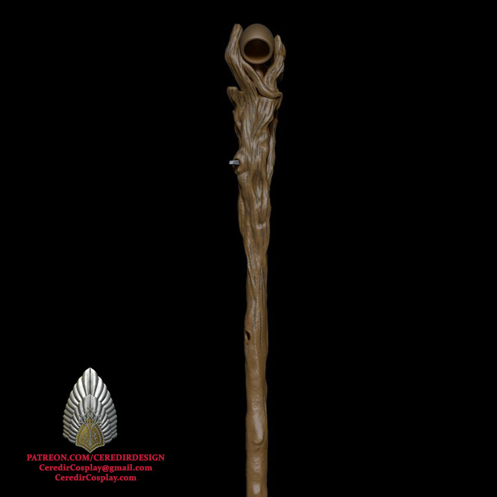 Gandalf the Grey Staff lord of the rings 3D DIGITAL DOWNLOAD