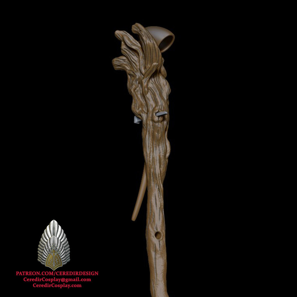 Gandalf the Grey Staff lord of the rings 3D DIGITAL DOWNLOAD