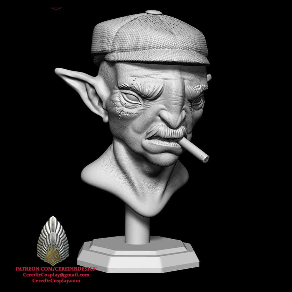 Gangster Goblin Bust 3D DIGITAL DOWNLOAD