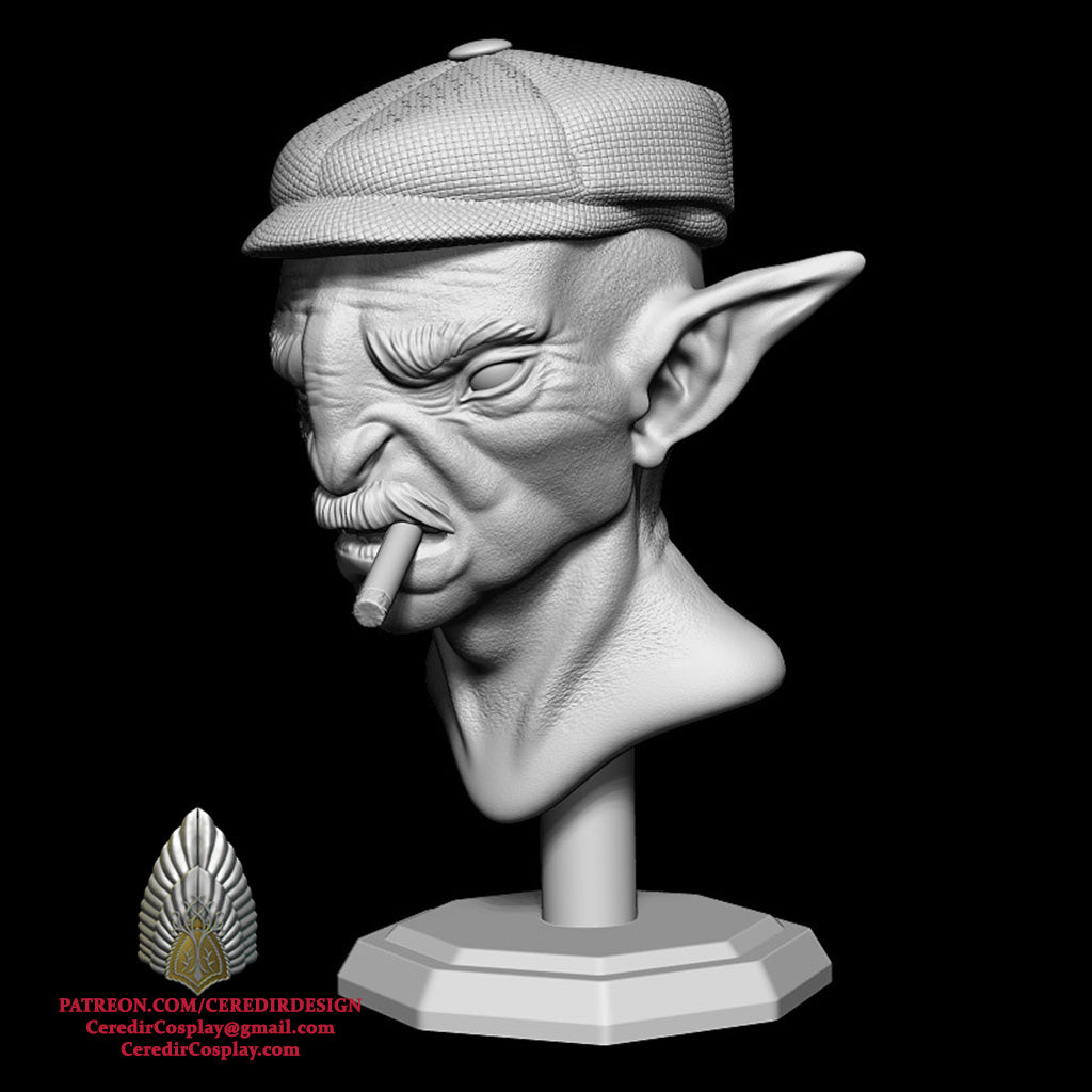 Gangster Goblin Bust 3D DIGITAL DOWNLOAD