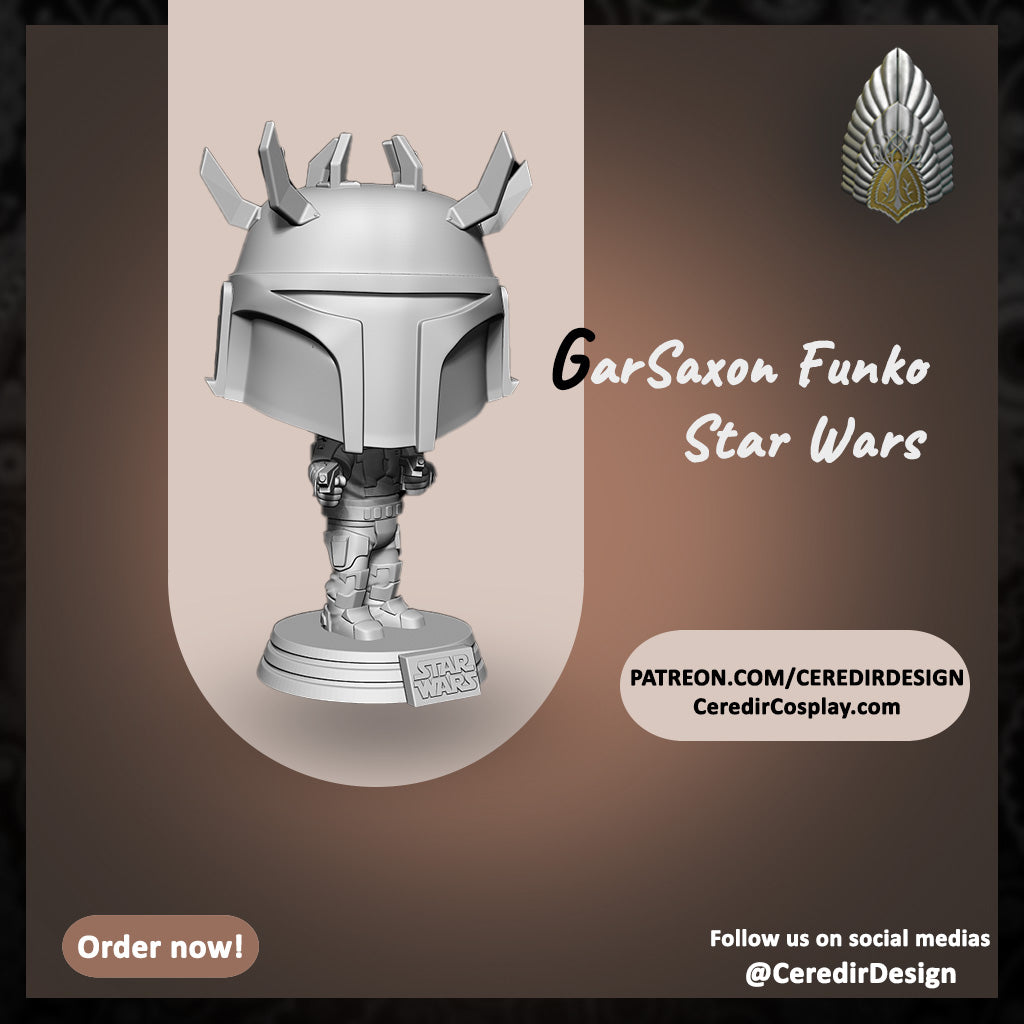 Star Wars Mauldalorian Super Commando Mandalorian Pop 3d digital dl