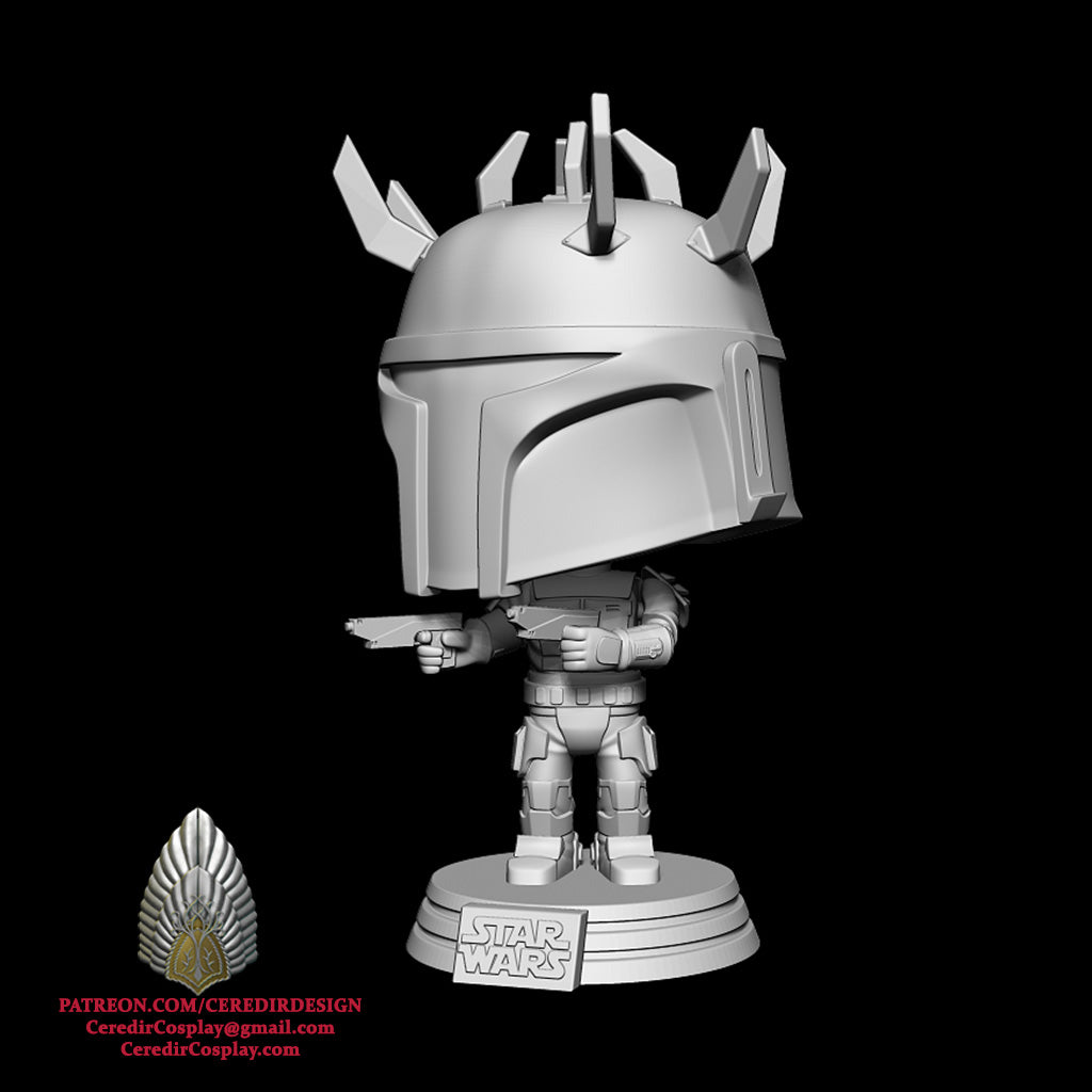 Star Wars Mauldalorian Super Commando Mandalorian Pop 3d digital dl