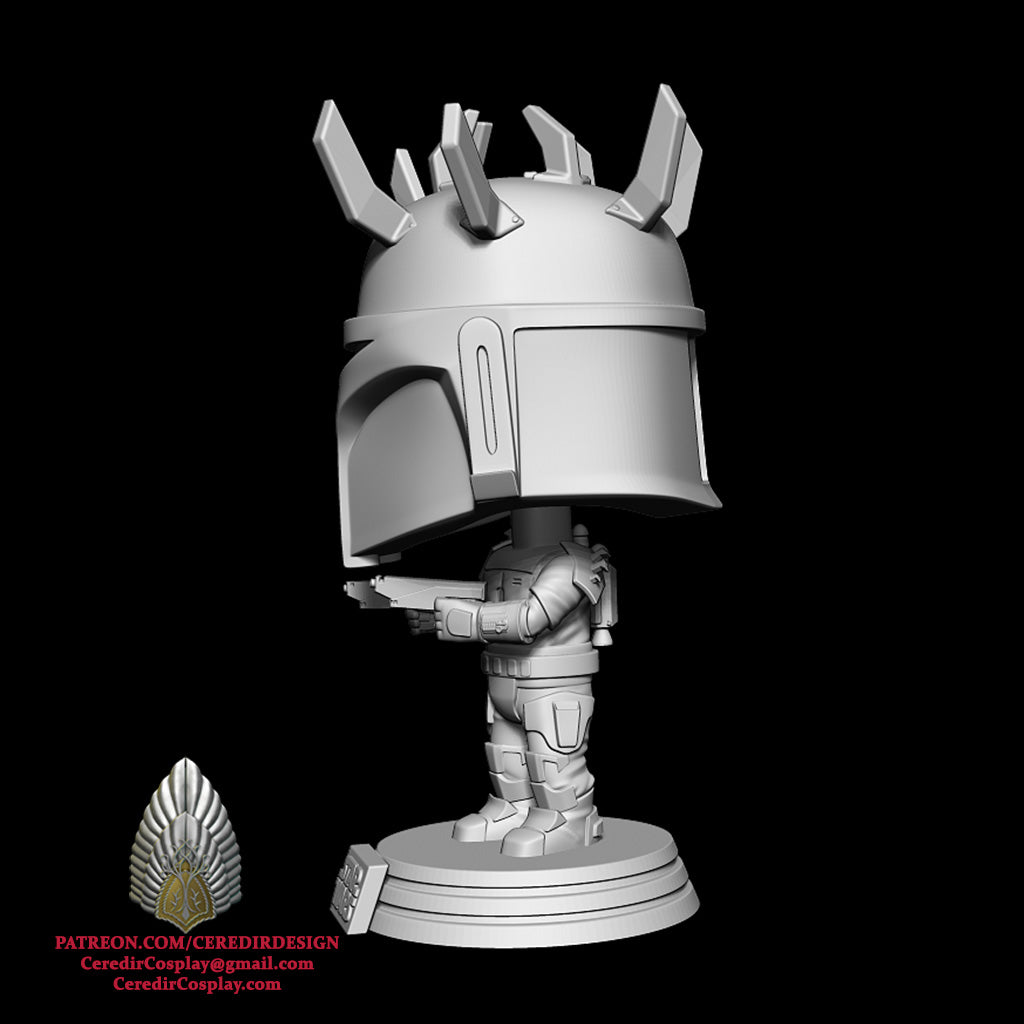 Star Wars Mauldalorian Super Commando Mandalorian Pop 3d digital dl