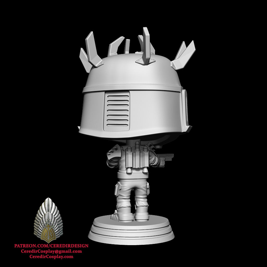 Star Wars Mauldalorian Super Commando Mandalorian Pop 3d digital dl